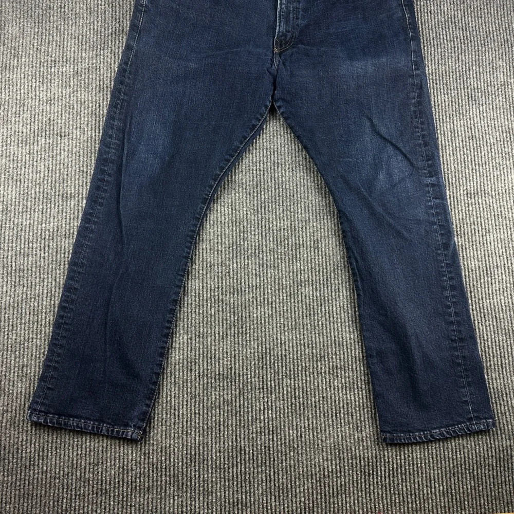 Polo Ralph Lauren Varick Slim Straight Jeans Mens 38x30 Dark Wash Blue Denim